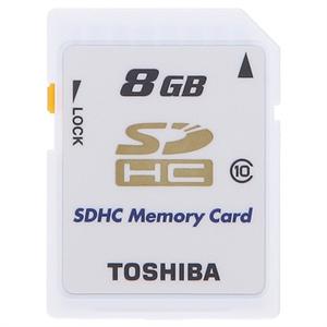 东芝 TOSHIBA SD8G SDHC CLASS 10 8GB 白卡 相机卡