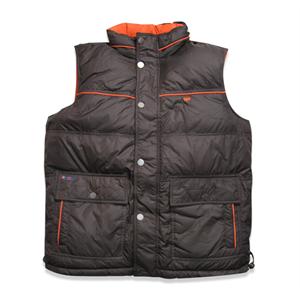 【品牌直供】威鹏专柜正品㊣啡/桔色男双面羽绒背心397224〓原价510元
