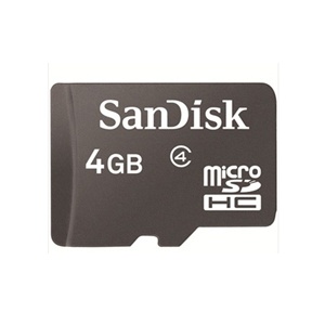 闪迪（SanDisk）Micro-SDHC移动存储卡 4GB-Class4 （TF卡）