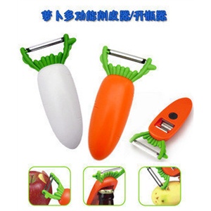 胡萝卜多功能削皮器 水果刀 冰箱贴 开瓶器