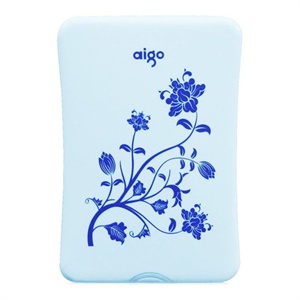[当当销售配送]爱国者（aigo）2.5寸 500G 中国风移动硬盘 HD602 小青花