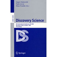 发现科学：DS 2006/会议录（书与在线文件）/Discovery science
