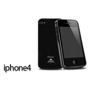 Mercury|苹果 iphone 4 硅胶套 保护套 手机套 手机外壳 黑色