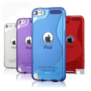 卡登仕iPod touch 4代 玲珑硅胶套（4件套：套+膜+包+支架）粉色
