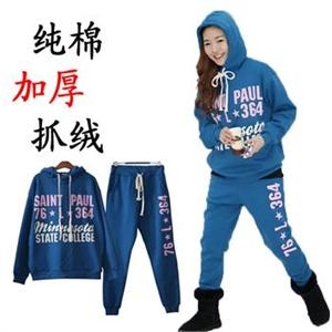 依山傍水新品加厚抓绒休闲运动套装XNR6007