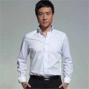 DeepOcean深海 衬衫男衬衣扣领马蹄袖长袖衬衫DDXB111L