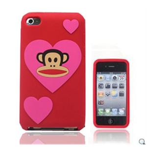大嘴猴Paul Frank iPod touch 4代 硅胶套（爱心猴）