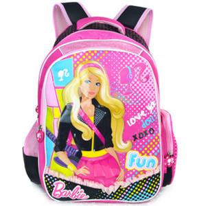 (Barbie)芭比BFL1015粉色包小学生书包普通双肩包