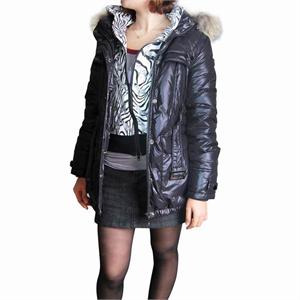 【品牌直供】威鹏专柜正品㊣黑色女单穿羽绒便服398514〓原价860元