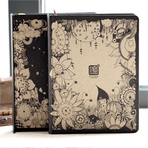 文具道林纸质课堂笔记本子复古色软面/ 软抄本 天语22K-60页 随机