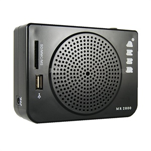 爱课 MR2800腰包 扩音器 插U盘 SD卡 FM收音 爱课2800