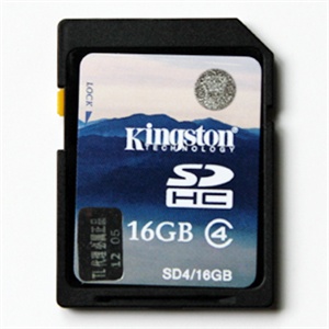金士顿 SD卡 C4 16G SDHC 16GB Class4 存储卡 相机卡