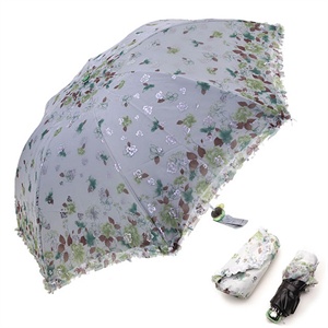 2012款天堂伞专卖三折大牡丹超轻防紫外遮阳伞晴雨伞347E名媛缎绣
