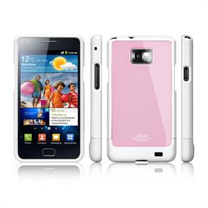 韩国SGP Linear 三星i9100 Galaxy S2彩壳 保护壳 白边粉背