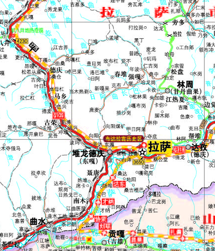 2015中国公路里程地图分册系列:西藏自治区青海省公路里程地图册