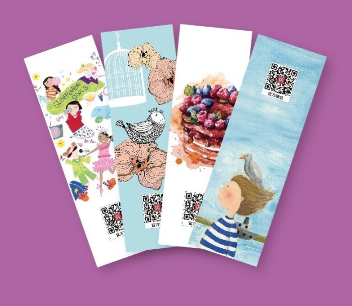 英文书签矢量图