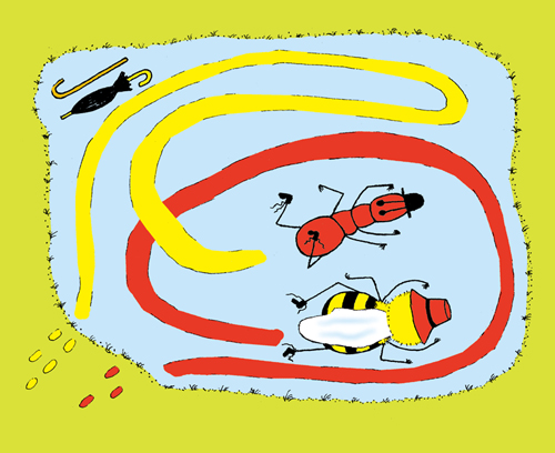 蚂蚁和蜜蜂:儿童色彩单词故事书系列