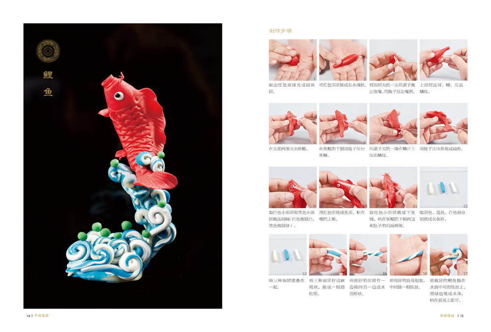 面塑的特点 08 面塑的制作工具 10 面塑作品分步制作赏析 12 鲤鱼 14