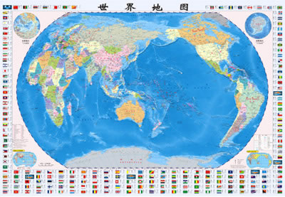 世界地理地图(学生专用版)(2013最新版,浓缩了