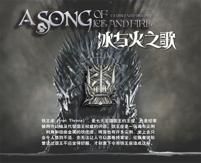 冰与火之歌卷权力的游戏徽章全三个心树铁王座及图片