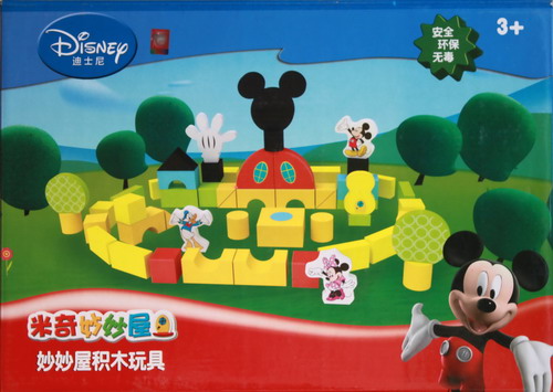 disney 迪士尼 eva玩具 米奇妙妙屋积木