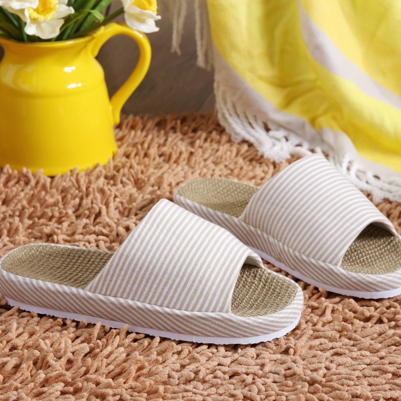 博洋家纺 床上用品 时尚针织凉拖 凉拖新品 多款_米色36码