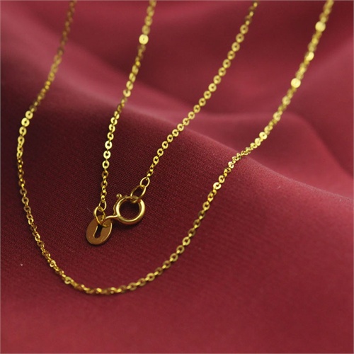 梦克拉mkela 18k金项链 o型链 k金项链 配链 高档k金时尚配链项链