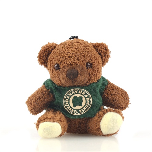 danny bear丹尼熊9cm珊瑚绒匙扣熊