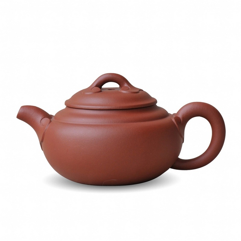 大彬堂宜兴紫砂茶具 【余勇作品】清水泥仿古如意壶1301