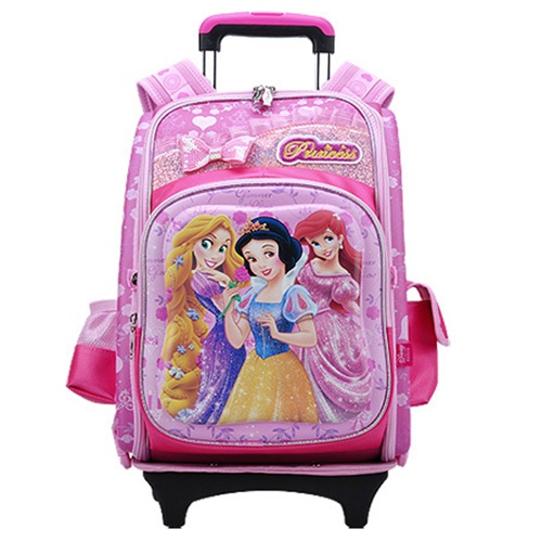 disney 迪士尼 开学礼物 公主卡通拉杆女款学生书包sp20105 两色