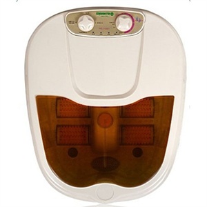 爽泉足浴盆rd-f606 足浴器 双旋钮可调温 电动滚轮按摩 送藏药