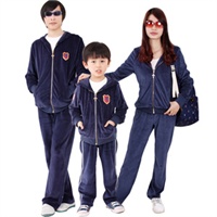 2014 весенние и осенние хлопок бархатные спортивный костюм родители установлен всей семьи мать и обустройство дома оборудование для детской одежды магазина, большой поддержки товар наложенным платежом