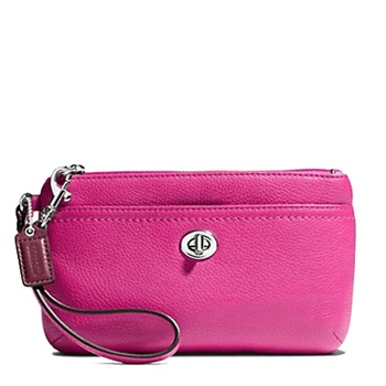 coach 蔻驰 女款纯皮多色手包 手腕包 零钱包 49472_玫红49472svbs9