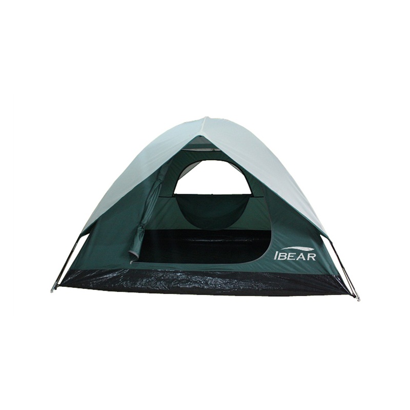 【当当自营】ibear伊贝尔科尔曼3-4人双层帐篷 军绿/米色