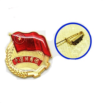 团徽 蝴蝶扣 团徽胸针 胸徽 徽章 勋章