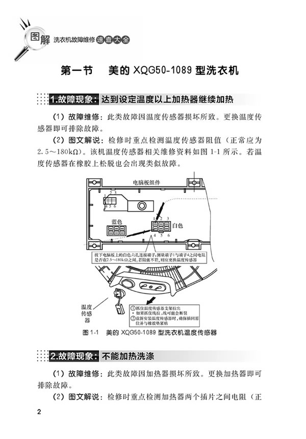 現貨正版家用電器故障維修速查全書圖解洗衣機故障維修速查大全